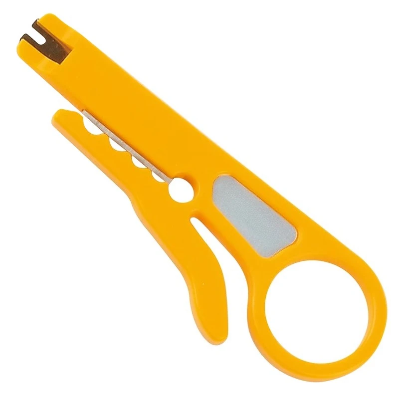 

Baogong Small Yellow Knife Network Wire Stripping Knife Press Wire Wiring Tool Small Card Knife 8PK-CT001