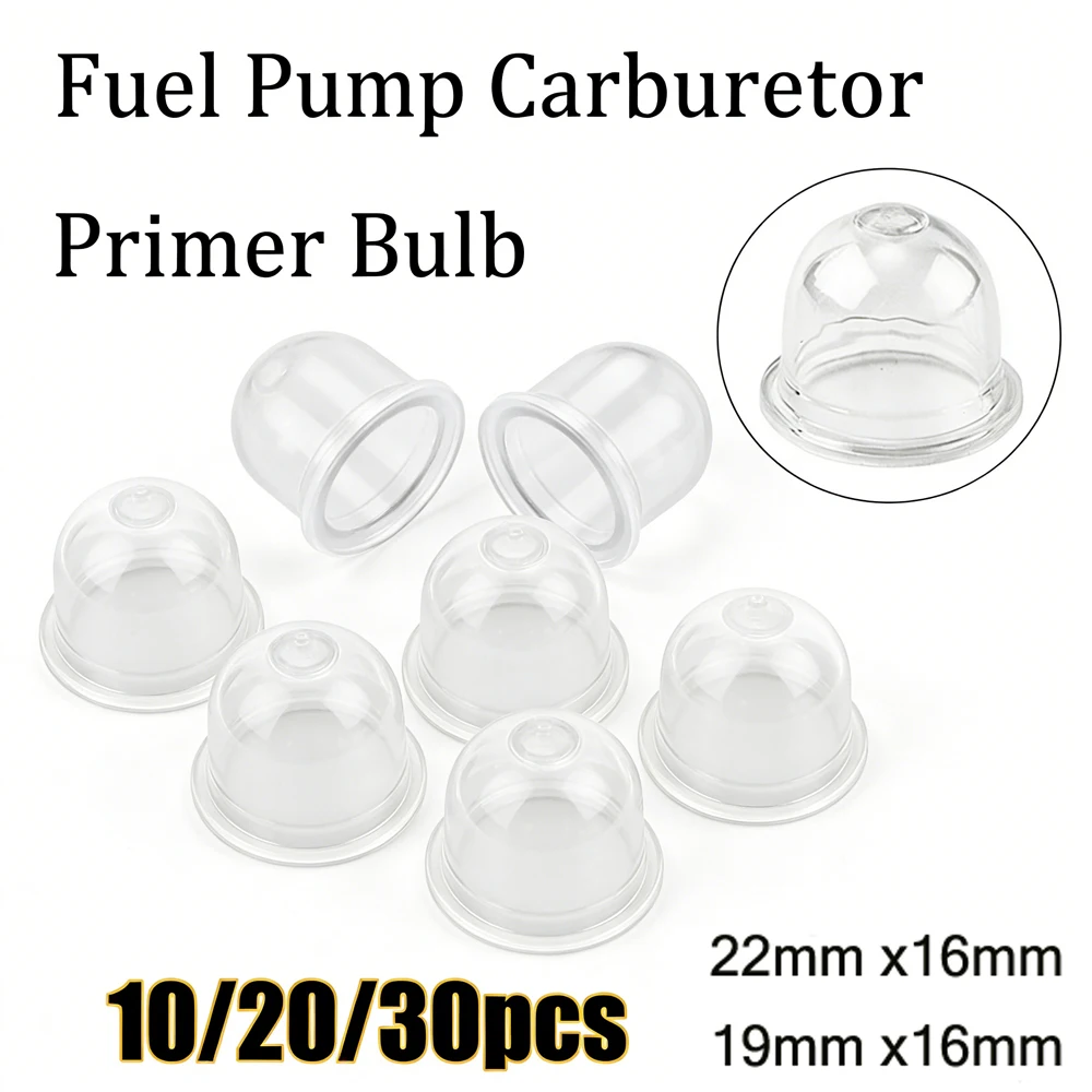 

10-30pcs Carb Primer Bulb 19/22mm Fuel Pump Replacement for Chainsaws Blowers Trimmers Brushcutters Universal Fit