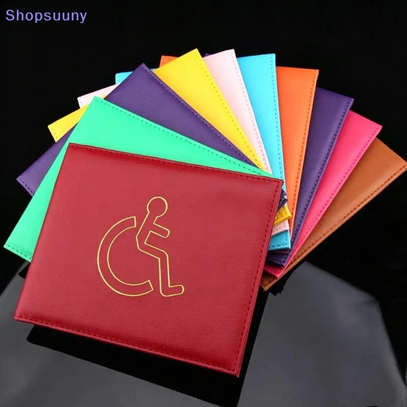[SU]Handicapped Wallet Identity Badge Certificate Protection Cover Disabled Badge Holder Document Safe Parking Permit Display