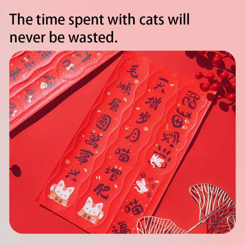 Lunar capodanno distici decorativi tradizione dimensioni spazioso durevole alta qualità addensare decorazioni di capodanno cinese di lusso