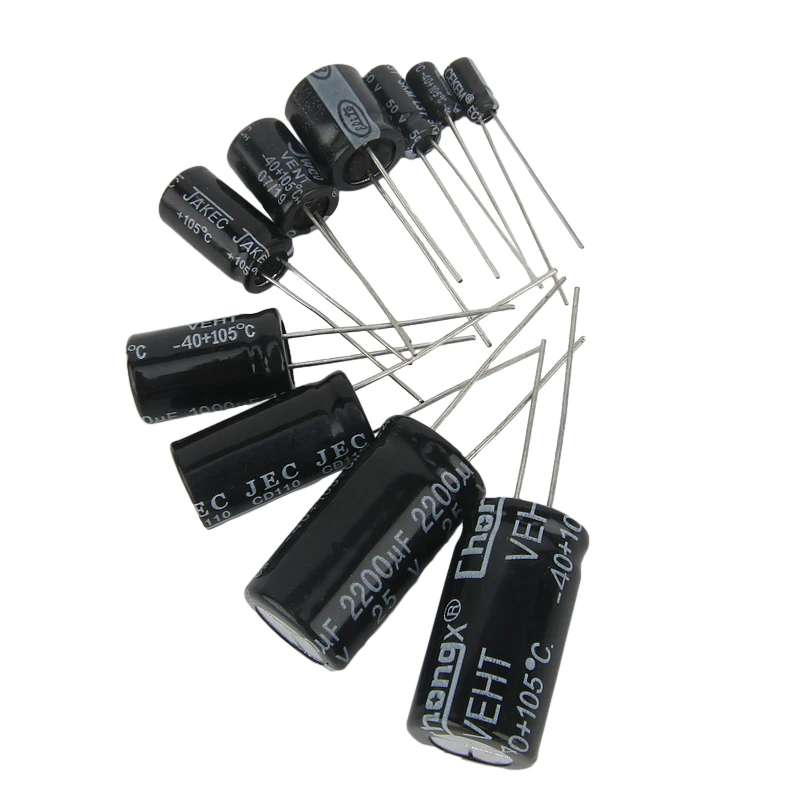 10V 16V 25V 35V 50V 63V 100V 200V 250V 400V Aluminum Electrolytic Capacitor 20% 100UF 470UF 680UF 1000UF 1500UF 2200UF 3300UF