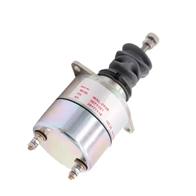 24V Fuel Shut Down Solenoid Valve SA-1637-24 307-1101 Compatible with Excavator Disel Engine Parts