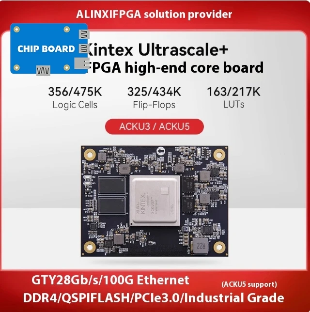 

ACKU3/ACKU5, XCKU3P-2FFVB676I, высококачественная основная плата Kintex Ultrascale+XilinxFPGA