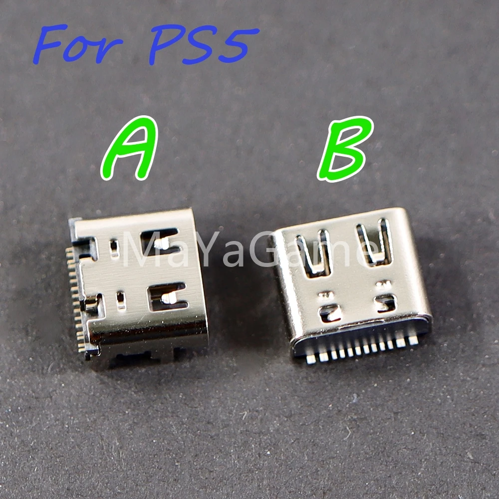 100pcs Micro USB Charging Port Plug Basic USB-C Port Socket Replacement For Charger Connector For PS5