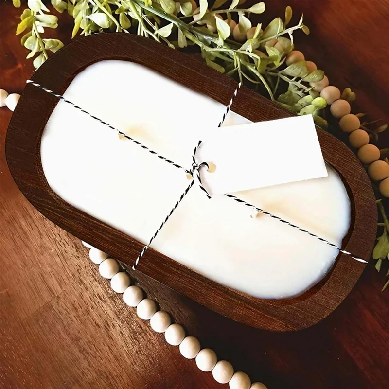 

Универсальные 6-шт деревянные миски для теста для изготовления свечей Деревянные миски для теста оптом для декора Ручные резные деревянные украшения для еды хлеба