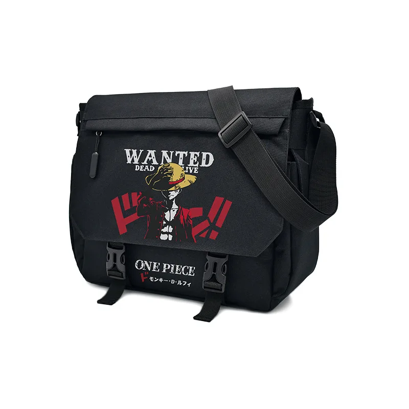 Anime One Piece One-Shoulder Backpack Luffy Giant Naruto Totoro Students Make Up A Missed Lesson Crossbody Bag Kids Schoolbag