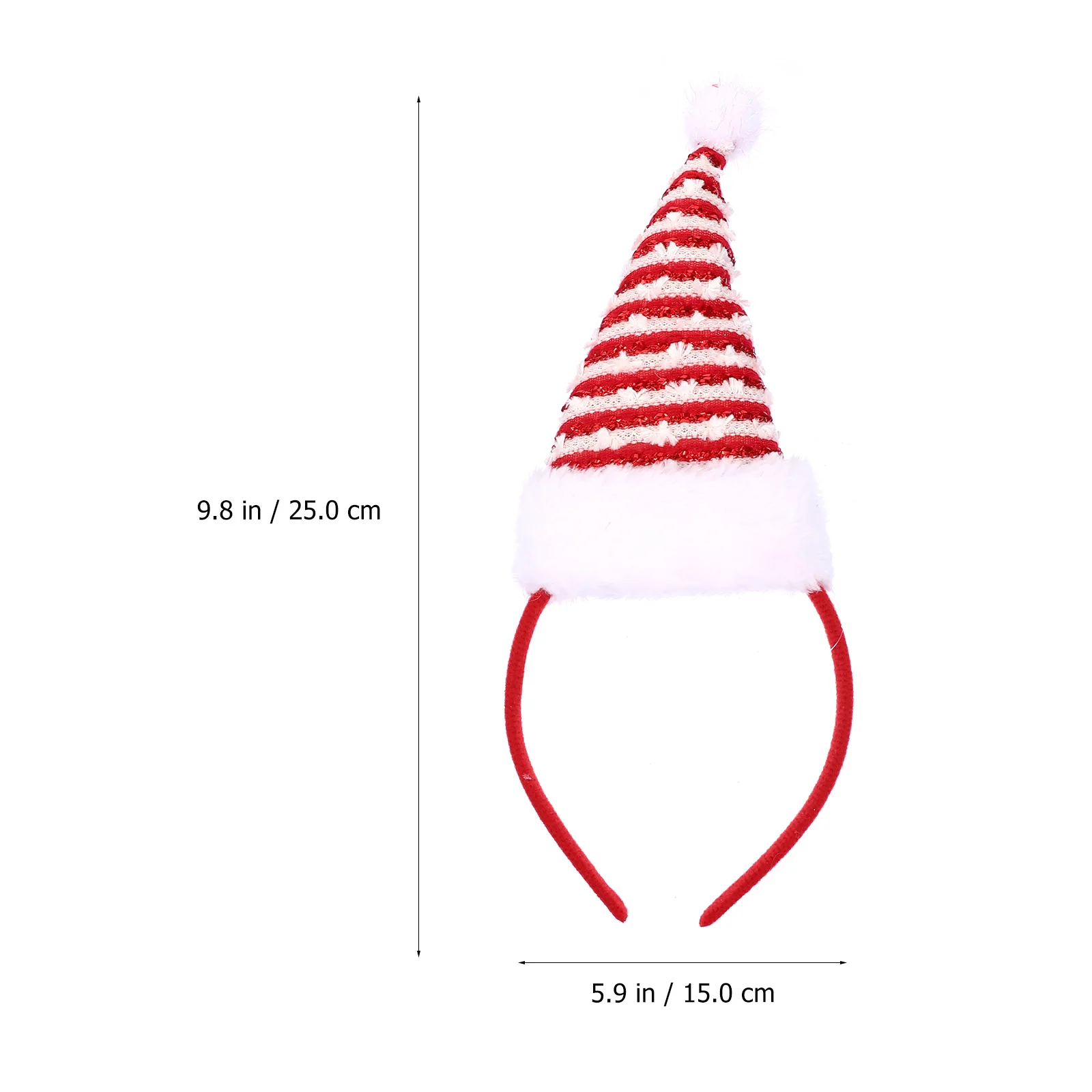 

4pcs Christmas Hat Party Headband Hair Hoop Fabric Party Supplies Hairwear For Christmas Santa Accessories Gifts
