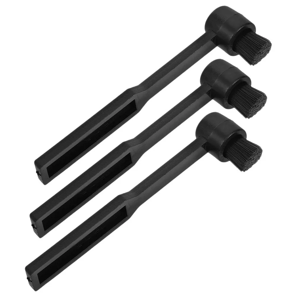 

3Pcs Anti-Static Vinyl Record Cleaning Brush Stylus Cleaner Turntable Accessory Black Vinyl Record Cleaner Brush