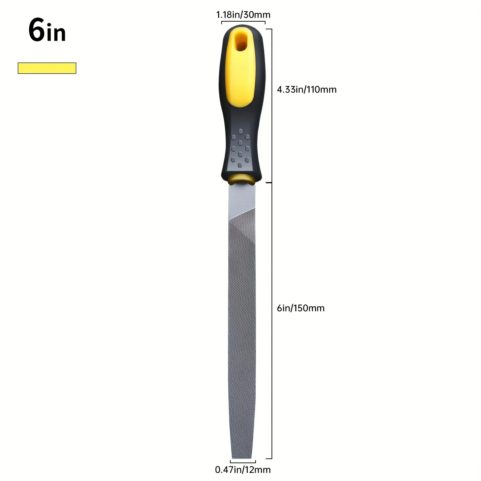 File grinding tool set, alloy woodworking diamond triangular file, medium tooth fine detail, small semi-circular fitter, steel f image 6