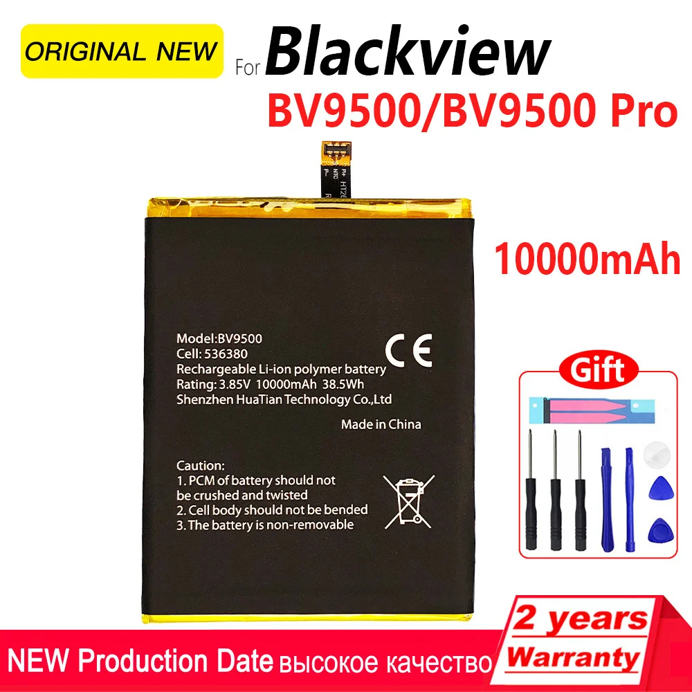 100% Original 10000mAh Phone Battery For Blackview BV9500 Pro High quality Batteries With Tracking Number