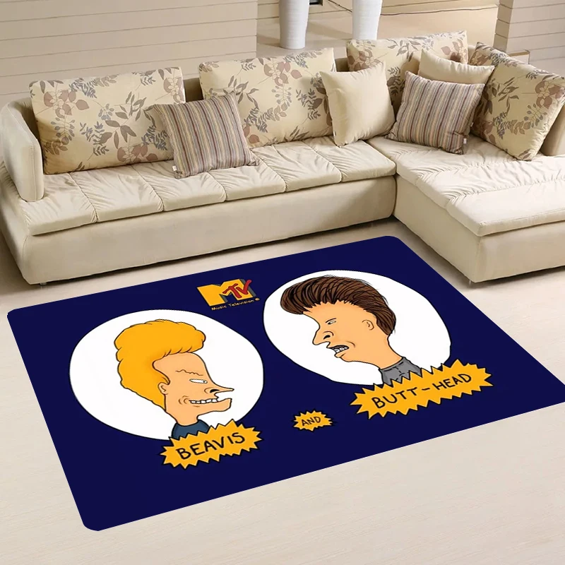 Rugs Funny B-Beavis and Butt Head House Entrance Mat Living Room Balcony Home Carpets Kitchen Rug Foot Carpet Doormat Door Mats