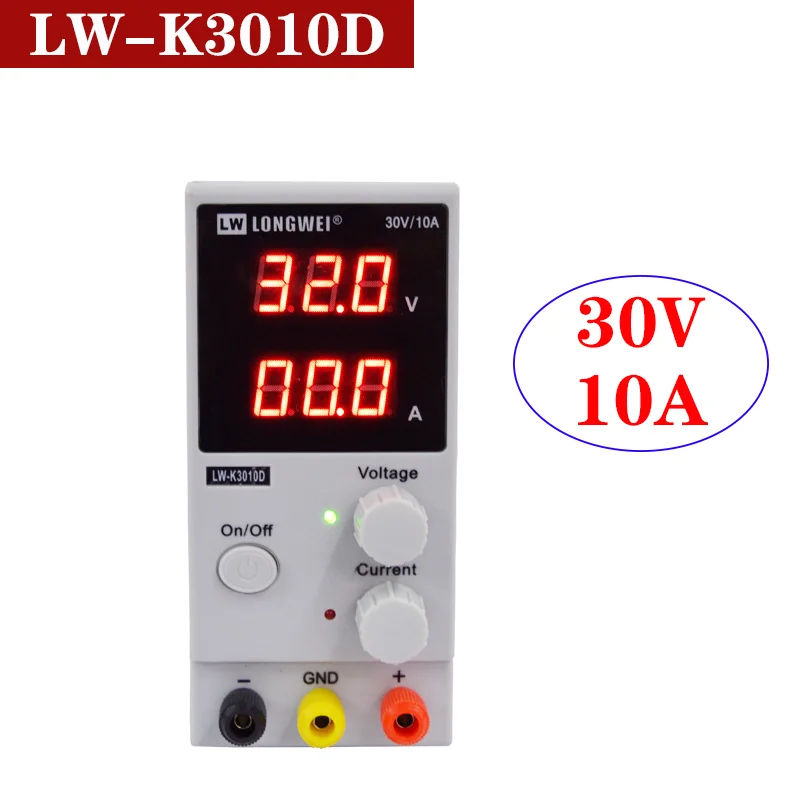 LW K3010D 30V10A Variable Bench Laboratory Adjustable Regulator Switching DC Power Supply