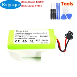 New 14.4V 3400mAh BYD 4INR19/66 INR18650 M26-4S1P H18650CH-4S1P Li-ion Battery For iBoto Aqua V715B Smart L920W Vacuum Cleaner