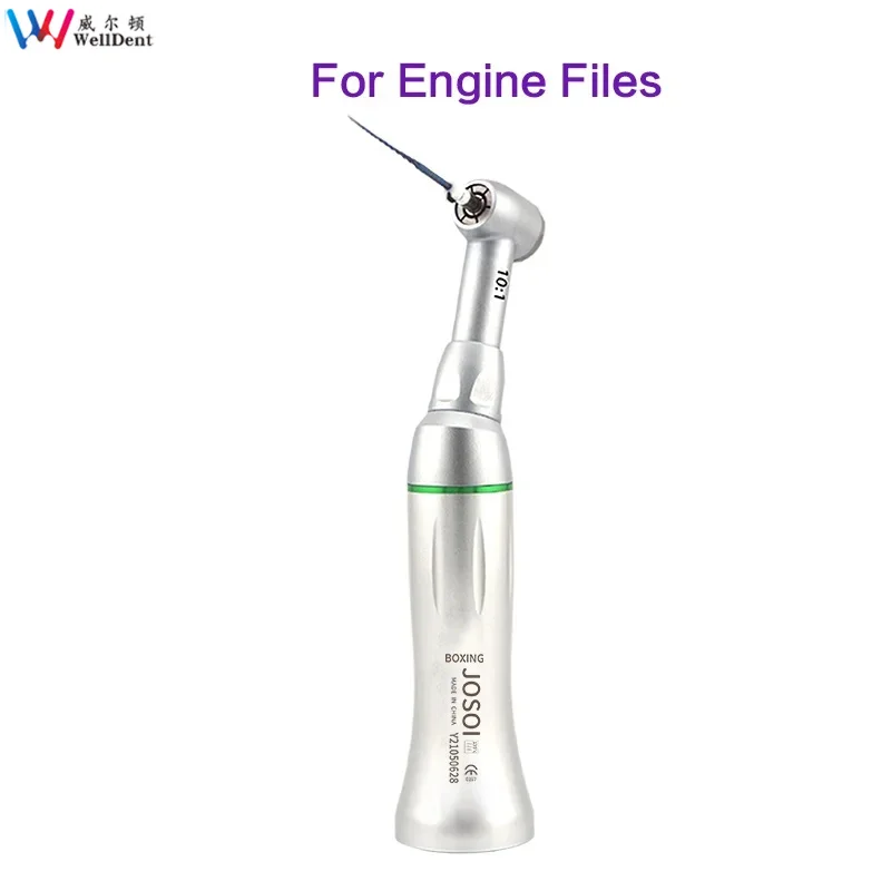 Dental Endo Motor 10:1 Low Speed Reduction Reciprocating Push Button Contra Angle Handpiece for Hand File Endo Treatment