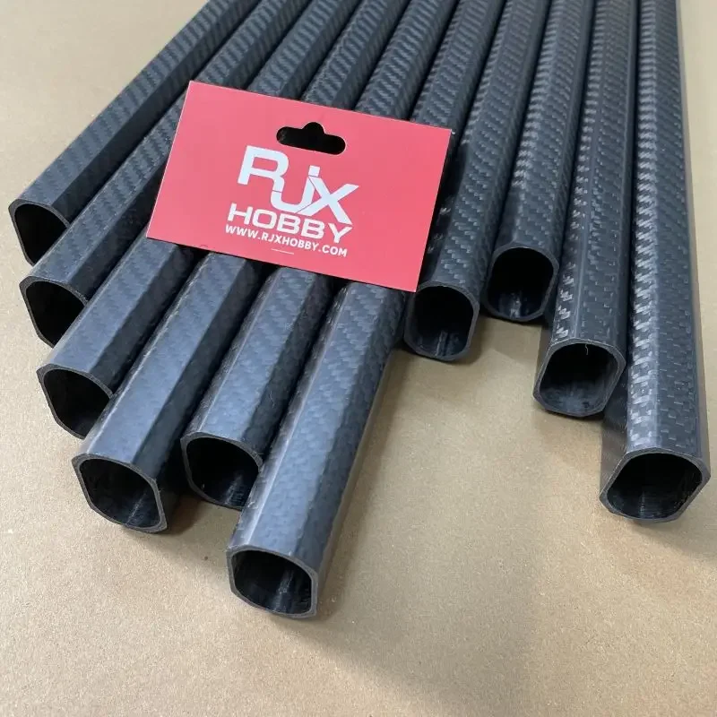 RJXHobby CFRP 25x38x1000mm 3k Glossy Matte Octagonal Carbon Hex Pipe Carbon Fiber Tube