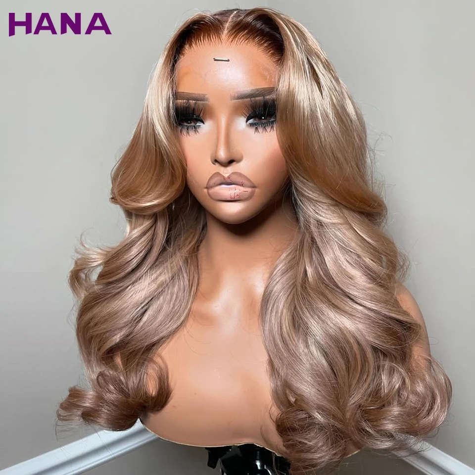 

Ombre Ash Blonde With Roots Colored 5X5 Closure Wig Body Wave HD 13X6 13X4 Transparent Lace Frontal Wig For Women Human Hair