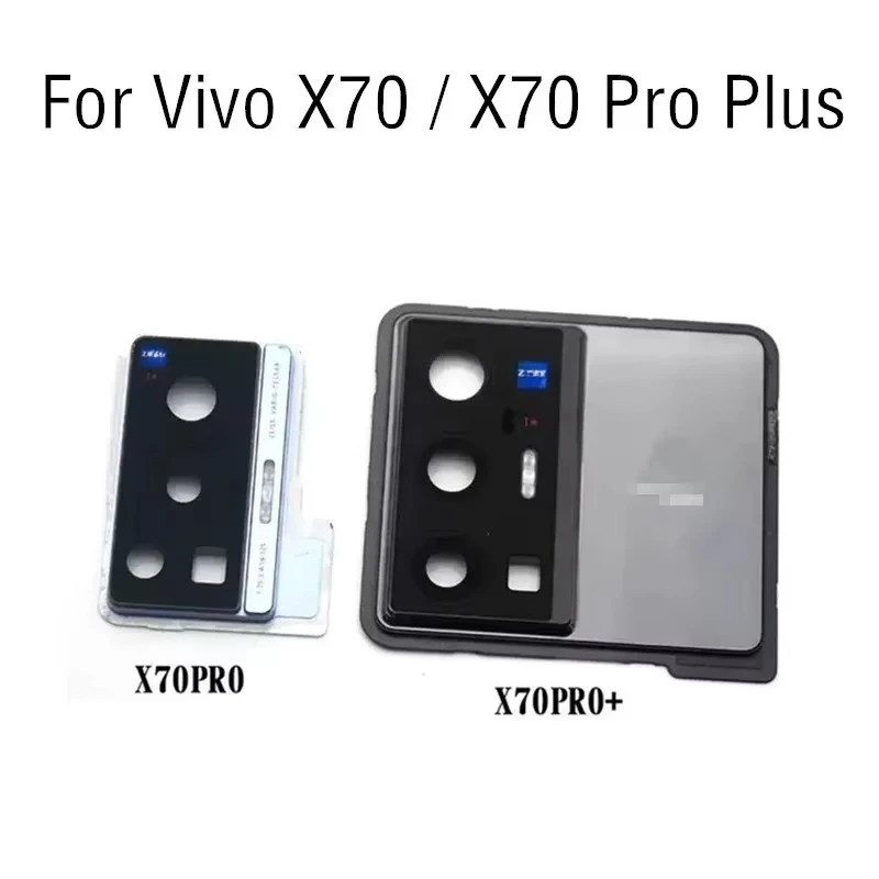 For VIVO X70 Pro+ Rear Camera Lens Glass With Frame Bezel Holder X70pro Plus With Back Camera Frame Lens Glass Replacement