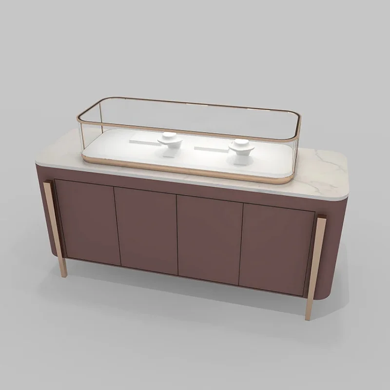 custom.VANLOCY Luxury Glass Fashion Furniture Window Jewelry Display showcase Cabinet Counter Shop Store Jewelry Showcases