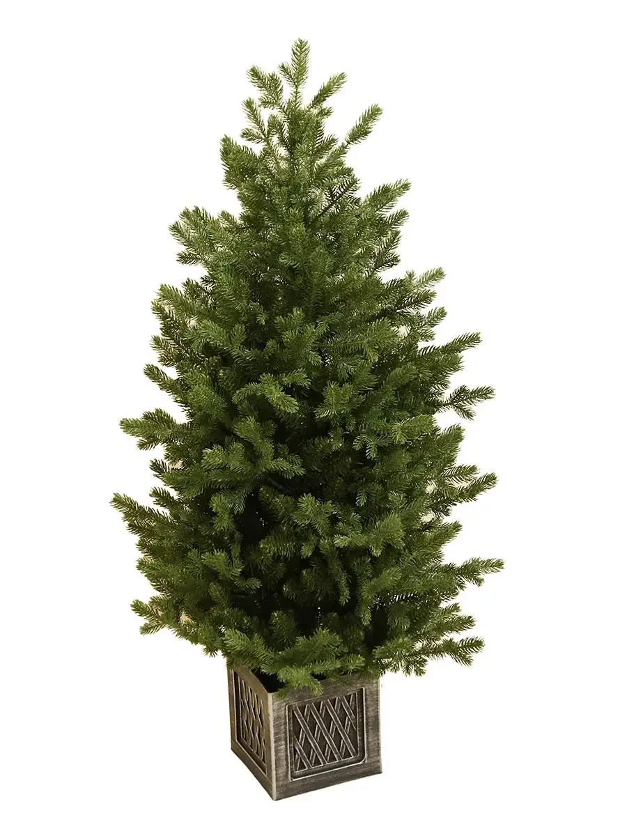 PE Christmas Tree Decoration Package Christmas Home Decoration Simulation 1.2m Dense Pine Needle Small Christmas Tree Pot Tree