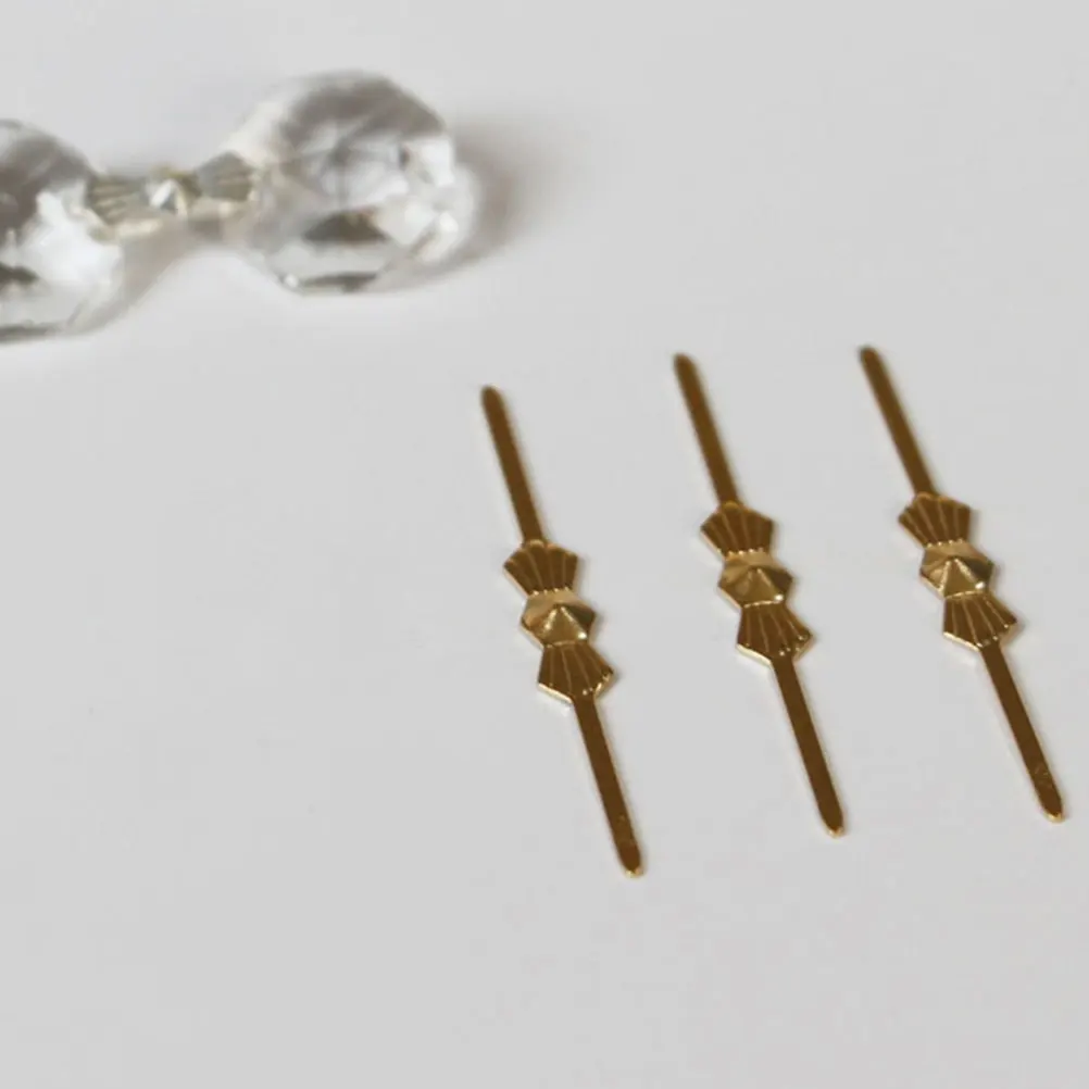 

200Pcs Metal Butterfly Clips Chrome Bow Tie Crystal Fasteners Accessories for Chandeliers Ceiling Light Crystal