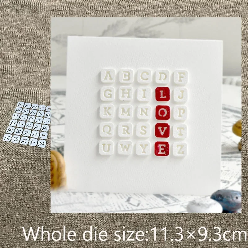 

XLDesign Craft Metal Cutting Die 30pcs letters heart star frame decoration scrapbook Album Paper Card Craft Embossing die cuts