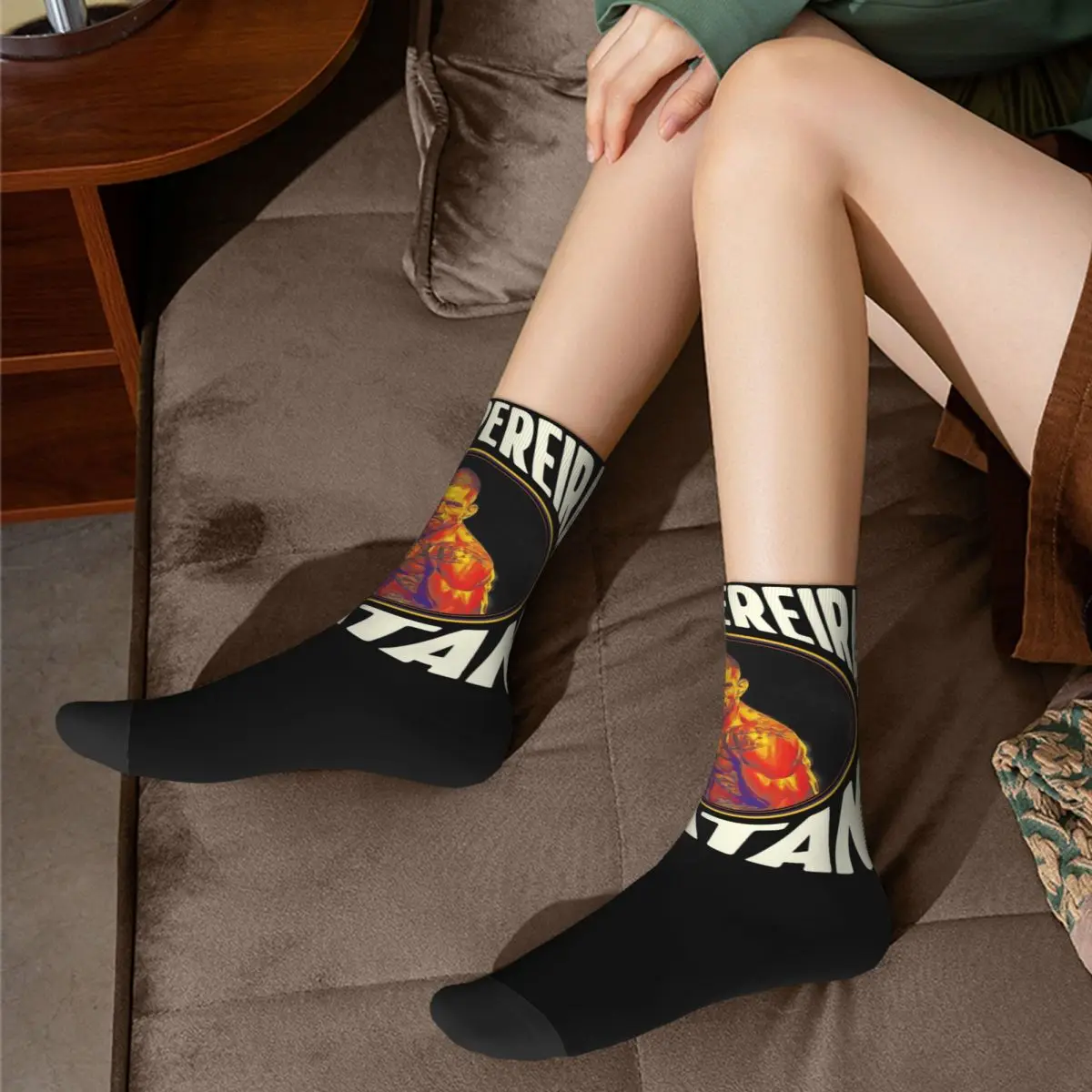 Cool Alex Pereira Fighter Theme Socks Accessories for Female Male Flexible Print Socks