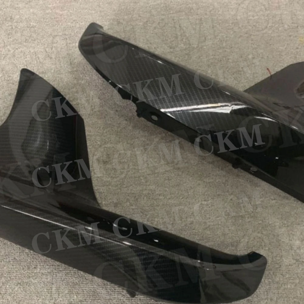 

CKMUUER Dry Carbon Fiber Front Bumper Lip Splitters Spoiler Head Bumper Chin Protector Auto For BMW 5 Series F90 M5 2018 2019