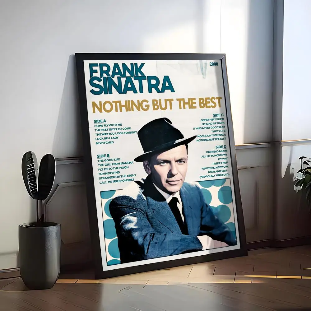 ملصق Superstar F-frank Sinatra ملصق جداري عصري جيد مطبوع على ورق PP لتزيين غرفة المعيشة والمكتب #3