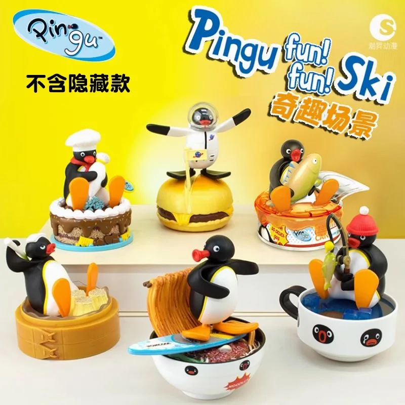 

Anime Pingu Figure Blind Box Cute Action Figures Model Toys Cartoon Pinga Desktop Ornaments Decoration Kid Trend Toy Gift