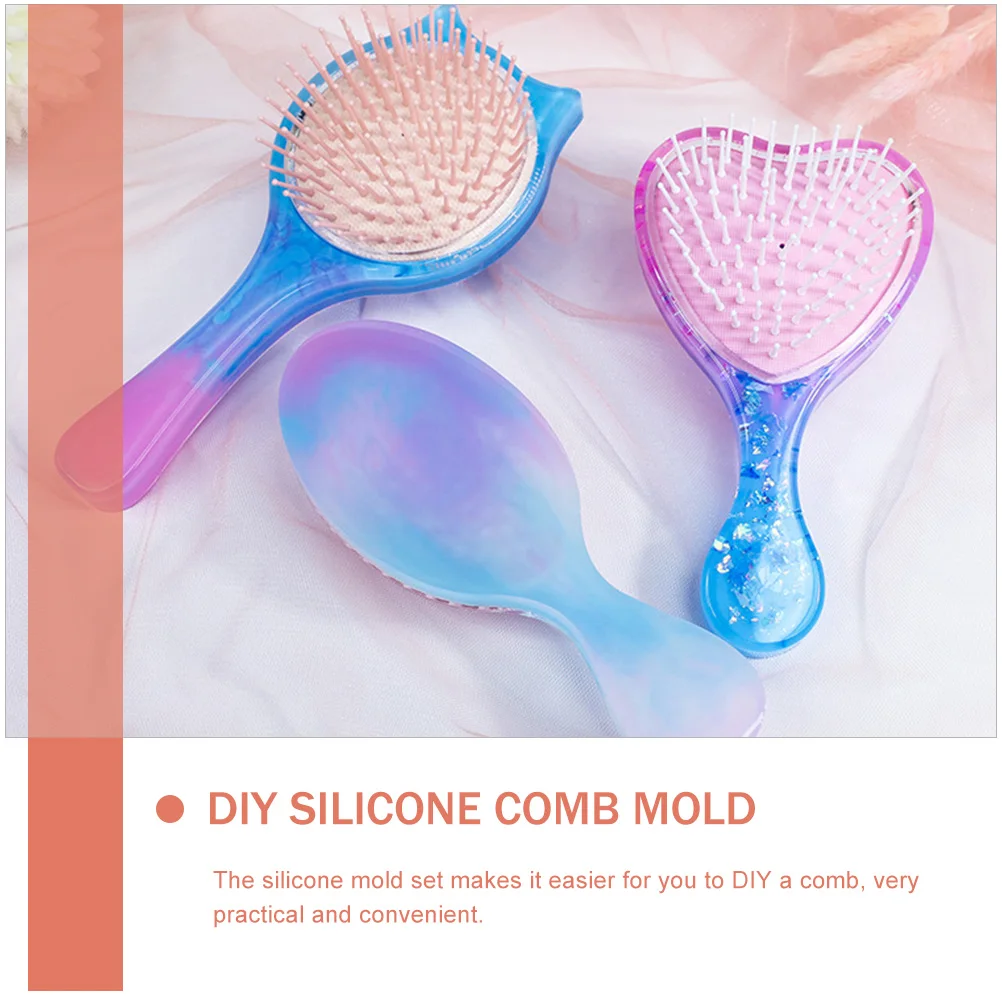 

Comb Mold Moulding Silicone DIY Epoxy Molds Moulds Hair Crystal Flexible for Resin Casting