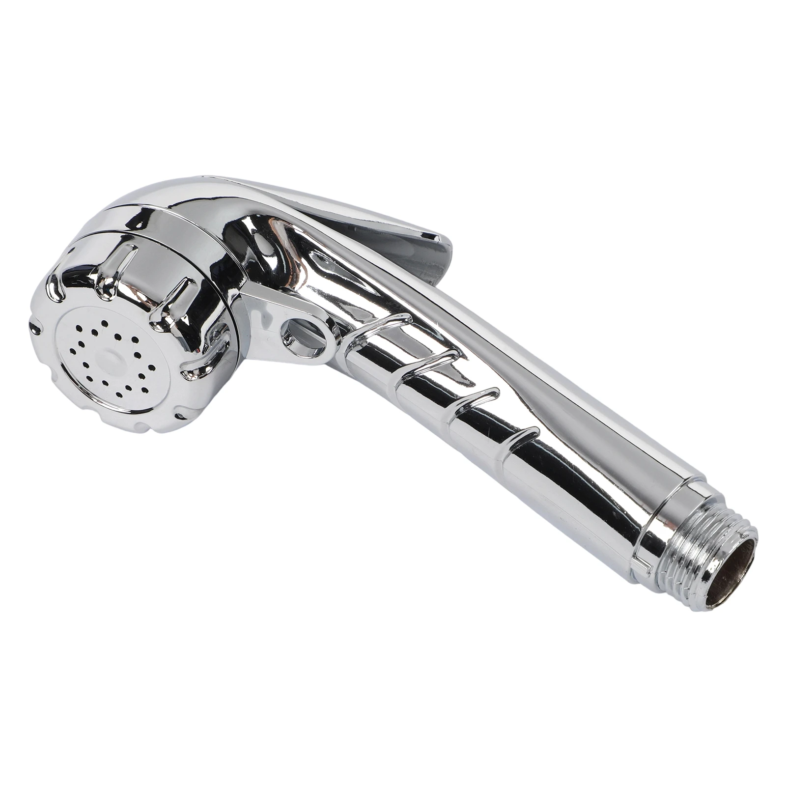 Chrome-colored Shower Head 1/2 With Start / Stop Button Bidet Shower Toilets Small Nozzles Bathroom Kitchen Faucets Taps