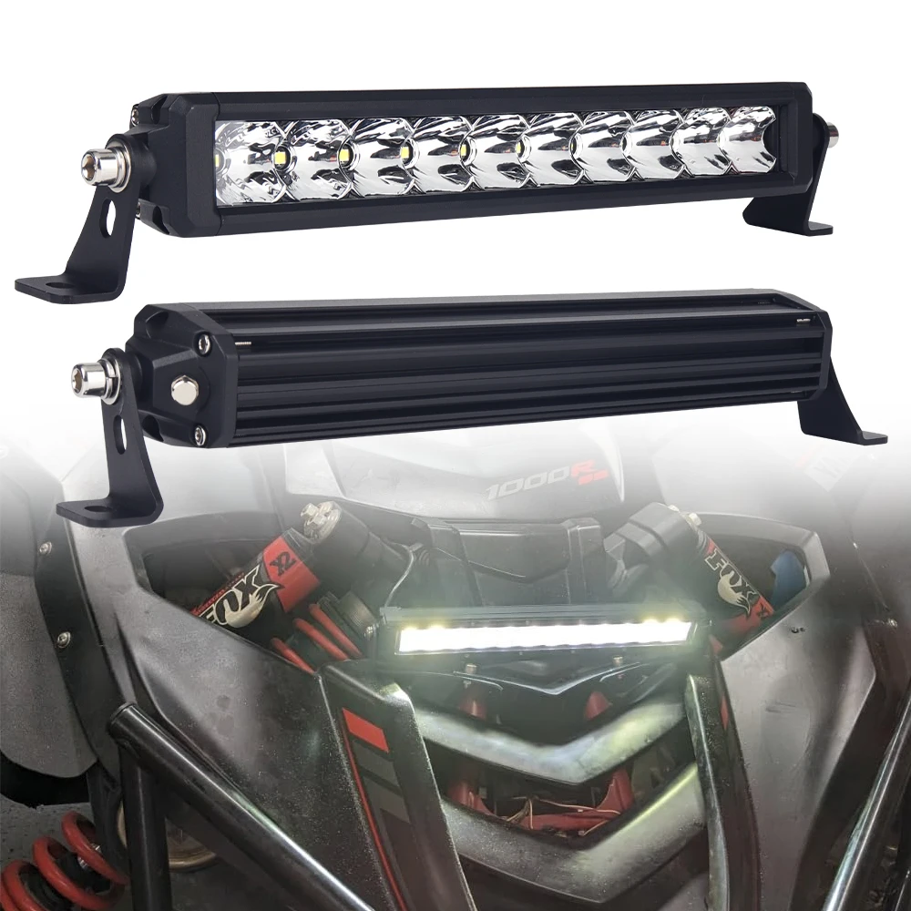 

Однорядная светодиодная панель для бездорожья, вспомогательное вождение, 50 Вт, 12 дюймов, белое рабочее освещение для пикапа, внедорожника, квадроцикла, UTV, бампера, крыши