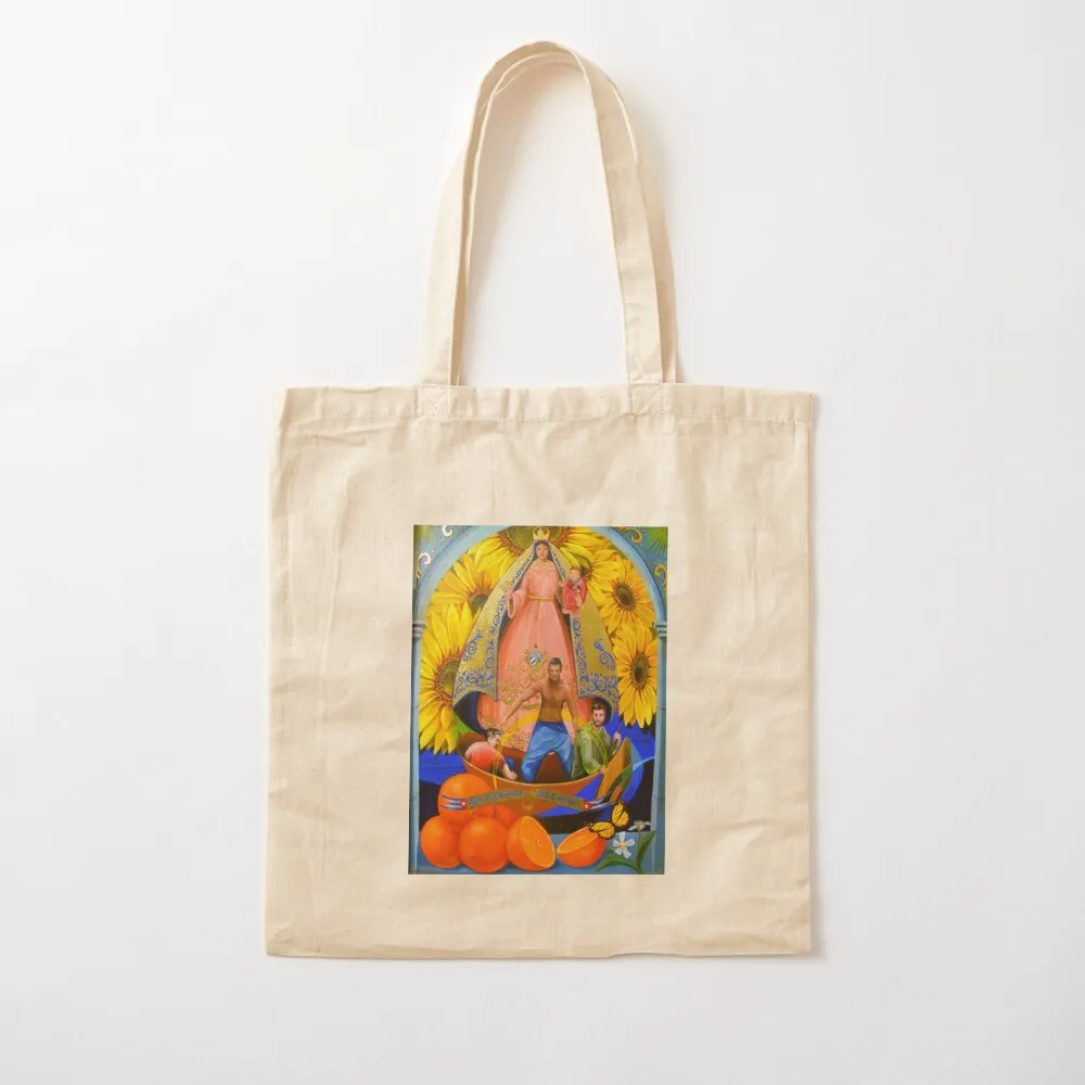 

Our Lady Caridad del Cobre Patroness Saint of Cuba Tote Bag Women bags large tote bag canvas tote