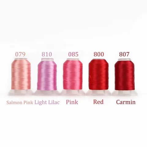 4/5 Brother Colors Set Premium Polyester Embroidery Thread 500 Meters Each Spool For Brother Babylock Janome Singer Home Machine