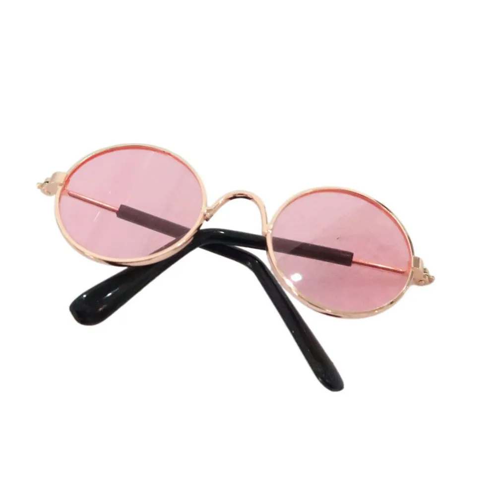Miniature 10CM 10CM Glasses Replaceable Round Frame Glasses Multi Color Accessories