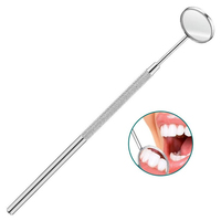 10-22MM Medical laryngoscope stainless steel indirect laryngoscope dental oral examination mirror bulb lens endoscope