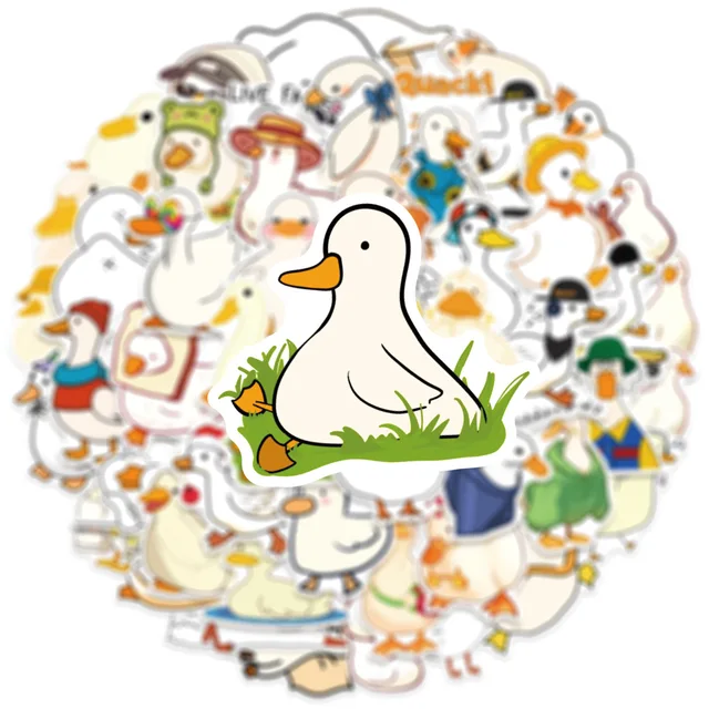 731-a8ae2a.jpg Cute Duck Sticker Pack (50/100pcs) DIY Phone Cases Desktop