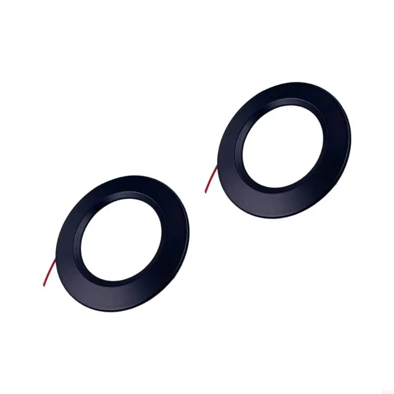 Pack of 2 Energy Efficient Recessed LED Cabinet Light 12V Aluminum Alloy Texture Under Cabinet Lighting for Cabinet B03E
