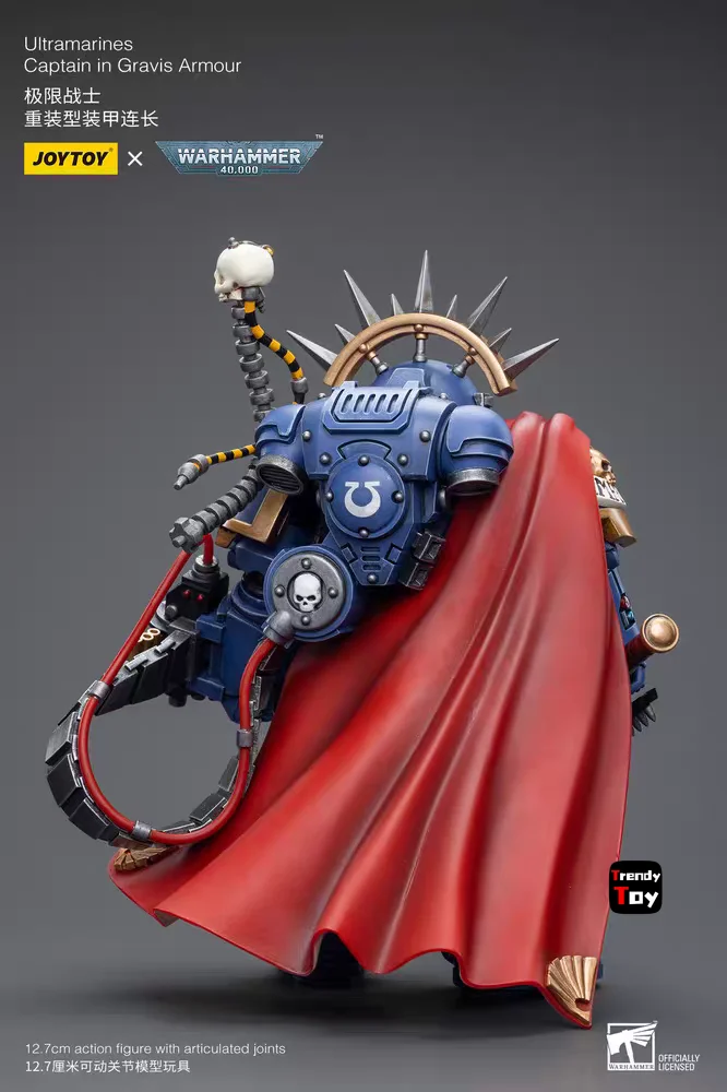 

【JOYTOY】Warhammer 40K Ultramarines Captain in Gravis Armour 1/18 Action Figure Toys