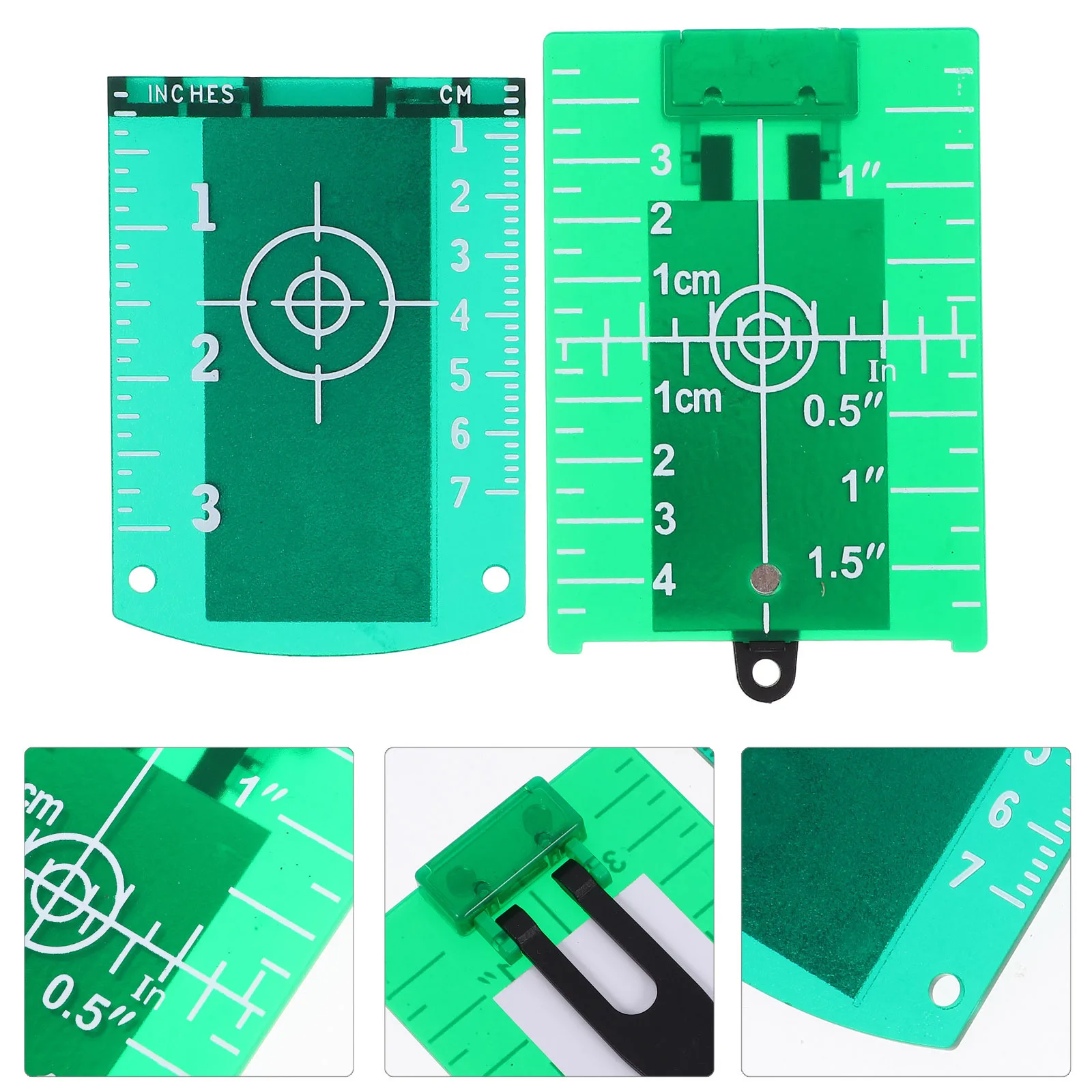 

2Pcs Laser Target Magnetic Board Heavy Duty Plate Laser Target Card Plate Stand for Accurate Leveling Board