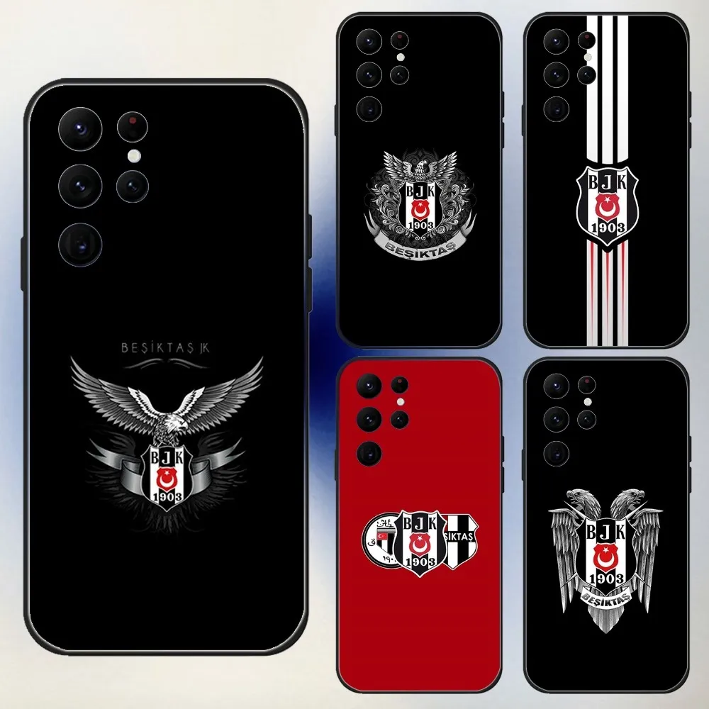 

Fashions B-BesiktasS BJK Phone Case For Samsung S24,23,22,30,21,10,9,Ultra,Plus,Lite,FE,5G Black Soft Case