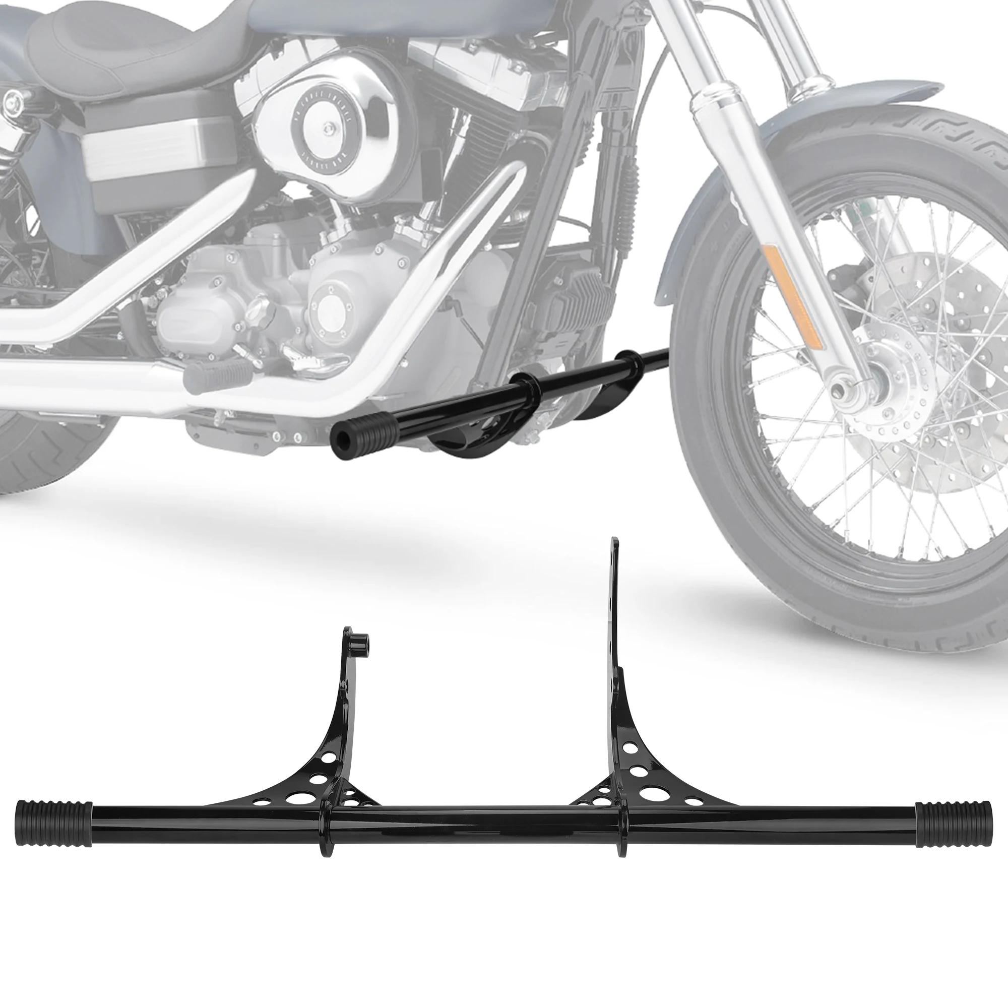 Motorcycle Highway Passenger Peg Crash Bars Frame Slider Bumper Guards For Harley Softail Street Bob Low Rider FXBB FXLR FXLRS