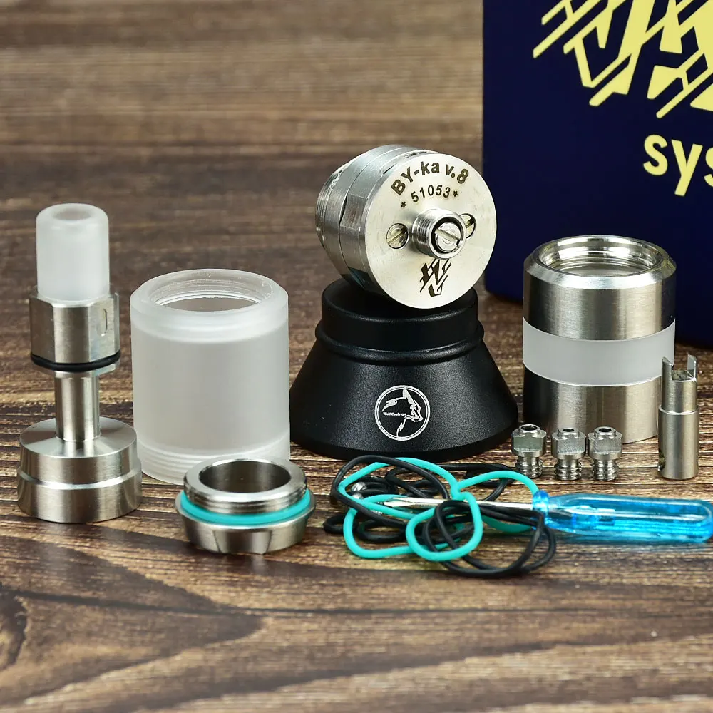 وولفكولي vape-البخاخة كا v8 نانو نمط ، 22 مللي متر ، 316ss ، هيئة الطرق والمواصلات ، 2.8 مللي