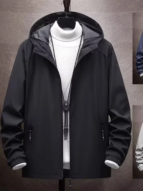 

Повседневное мужское пальто с капюшоном American Sle, спортивное пальто на открытом воздухе, весна-осень, новая свободная ветрозащитная рабочая одежда, куртка на подкладке Fce