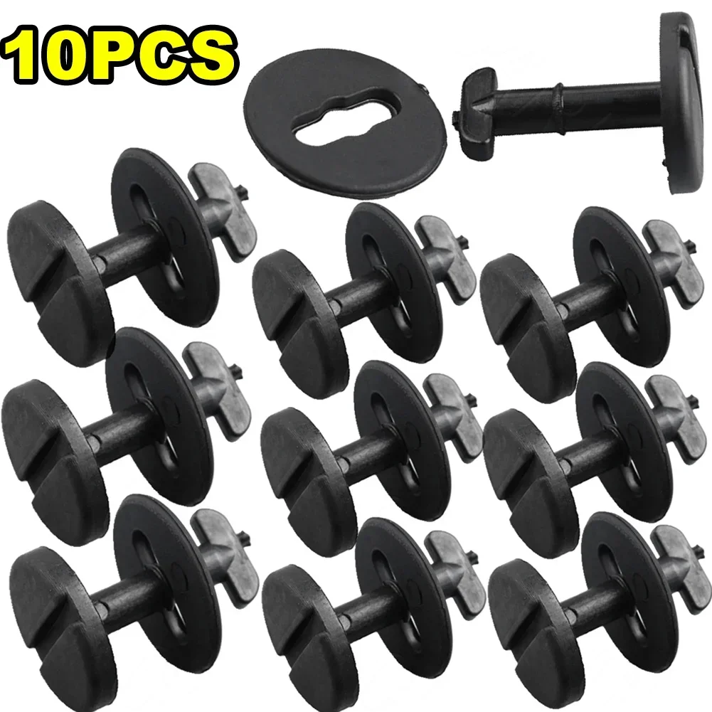 10Pcs For BMW E32 E34 E36 E46 3 Series E38 E39 5 7 Series Floor Carpet Mat Clips Twist Lock With Washers Auto Replace Fasteners