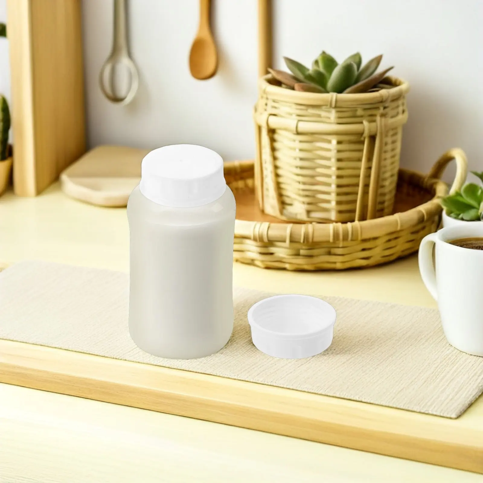 

4 шт. сменных крышек для детских бутылочек: белые пластиковые крышки с широким горлышком для молочных бутылочек, герметичные уплотнительные крышки с завинчивающимся механизмом для путешествий