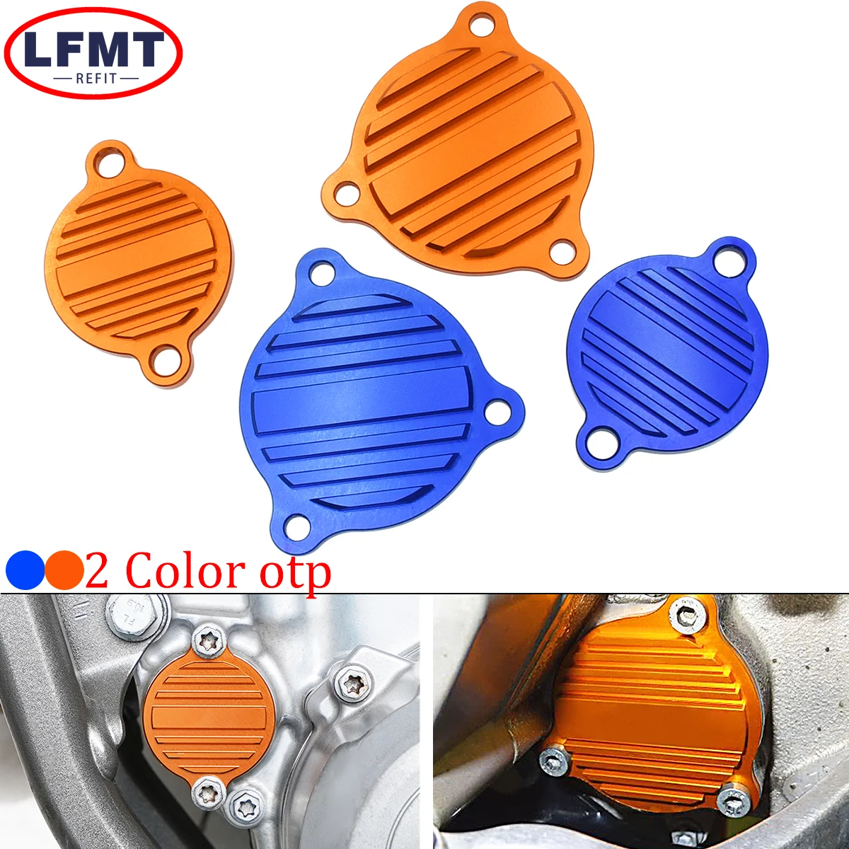 

Motorcycle CNC Oil Pump Cover Guard Cap and Oil Filter Cover Cap For KTM SXF XCF XCW EXC EXCF 250 350 450 500 5302009-2020 2021