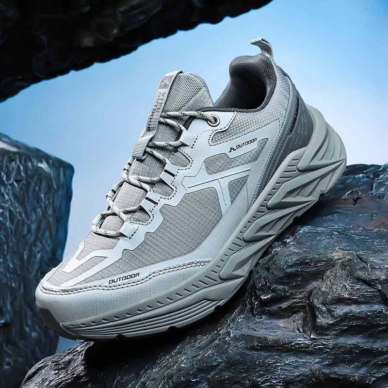 

Plus Size Men Women Outdoor Sports Shoes Breathable Non-Slip Hiking Sneakers Casual Comfort Walking Trekking Shoes