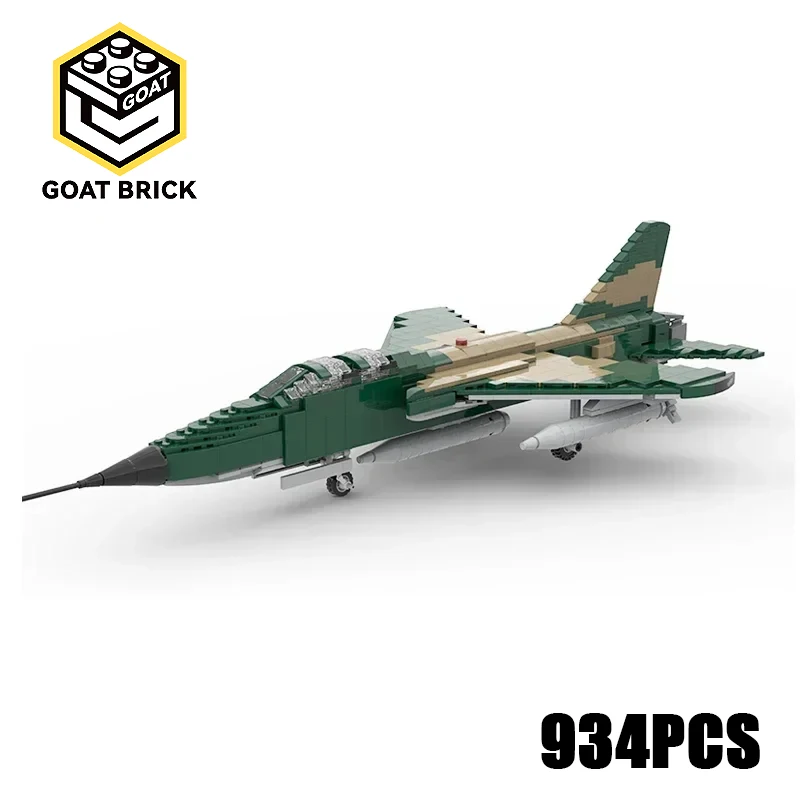 

Moc Building Bricks Military Model F-105G Wild Weasel Fighter Technology Modular Blocks Gifts Christmas Toys DIY Sets Assembly