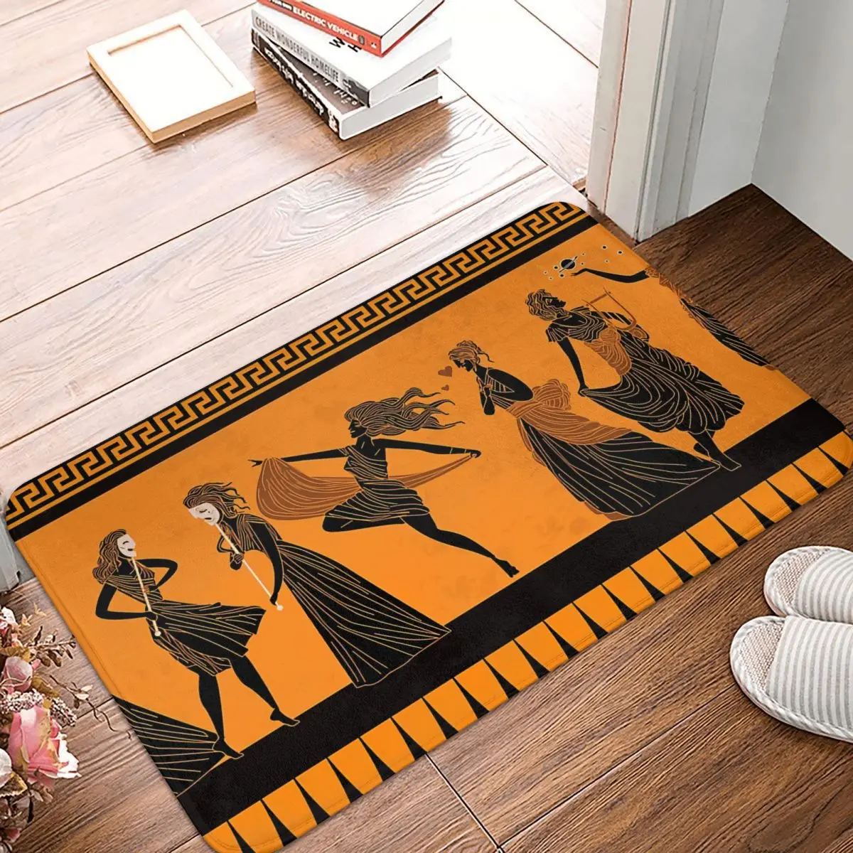 Bathroom Non-Slip Carpet Greek Mythology Muses Clio Bedroom Mat Entrance Door Doormat Home Decoration Rug